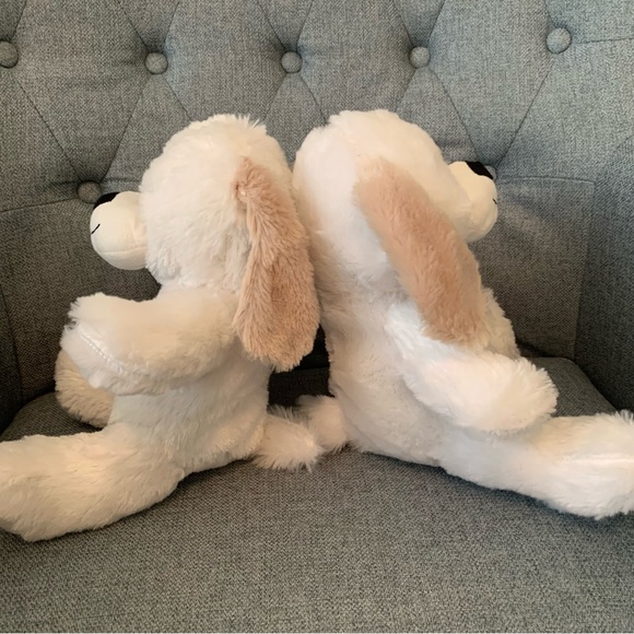 White and Tan Puppy Stuffed Animals - Picture 4 of 4